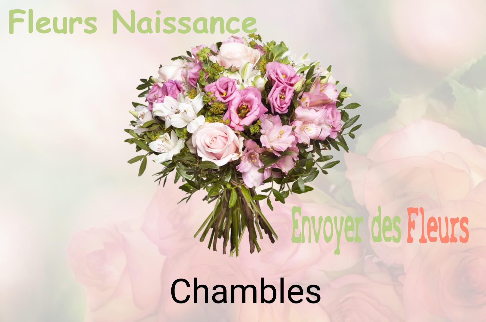 Bouquet de fleurs de naissance livré à Chambles